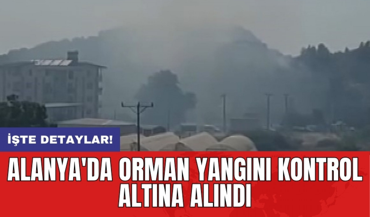 Alanya'da Orman Yangını Kontrol Altına Alındı