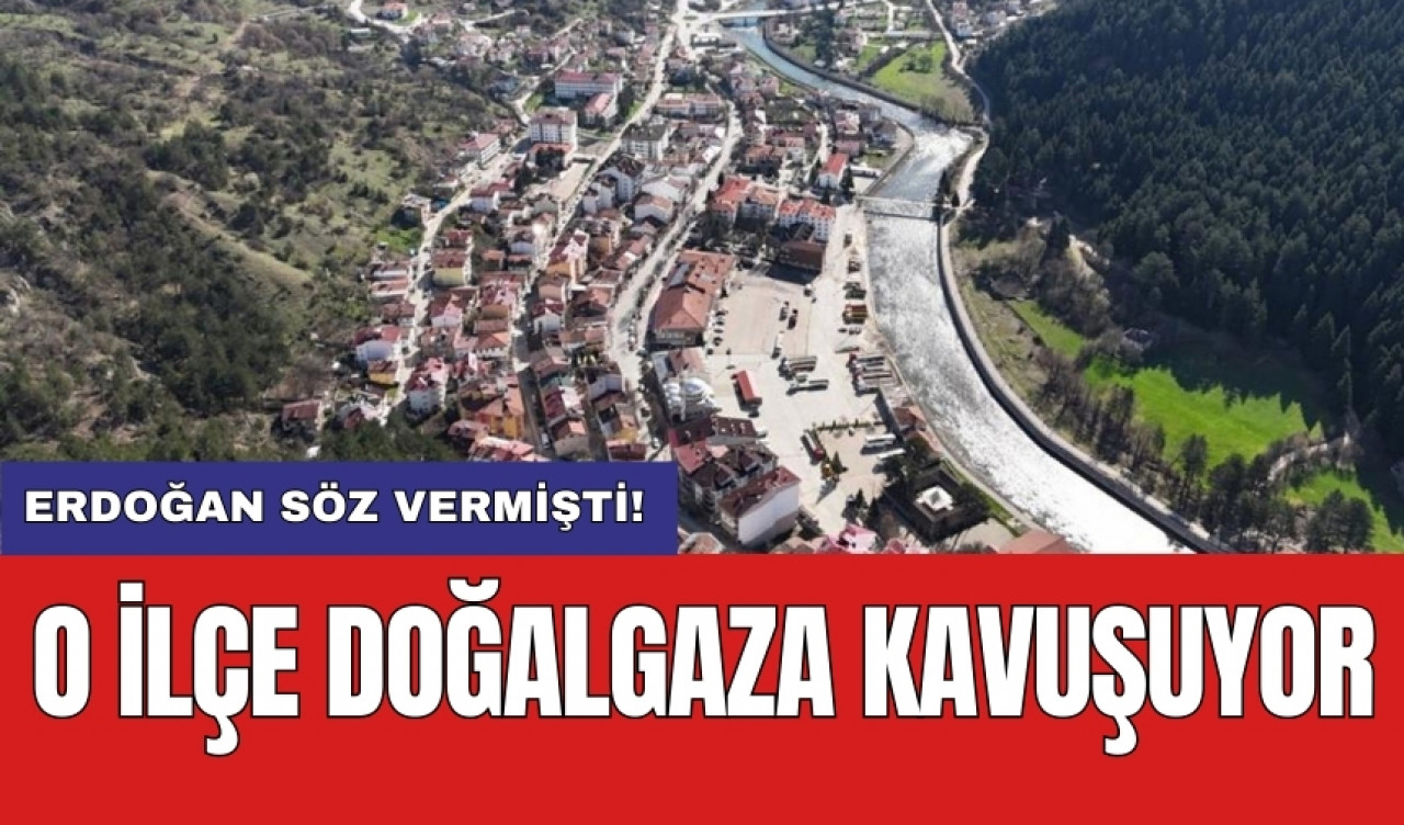 Erdoğan söz vermişti! O ilçe doğalgaza kavuşuyor