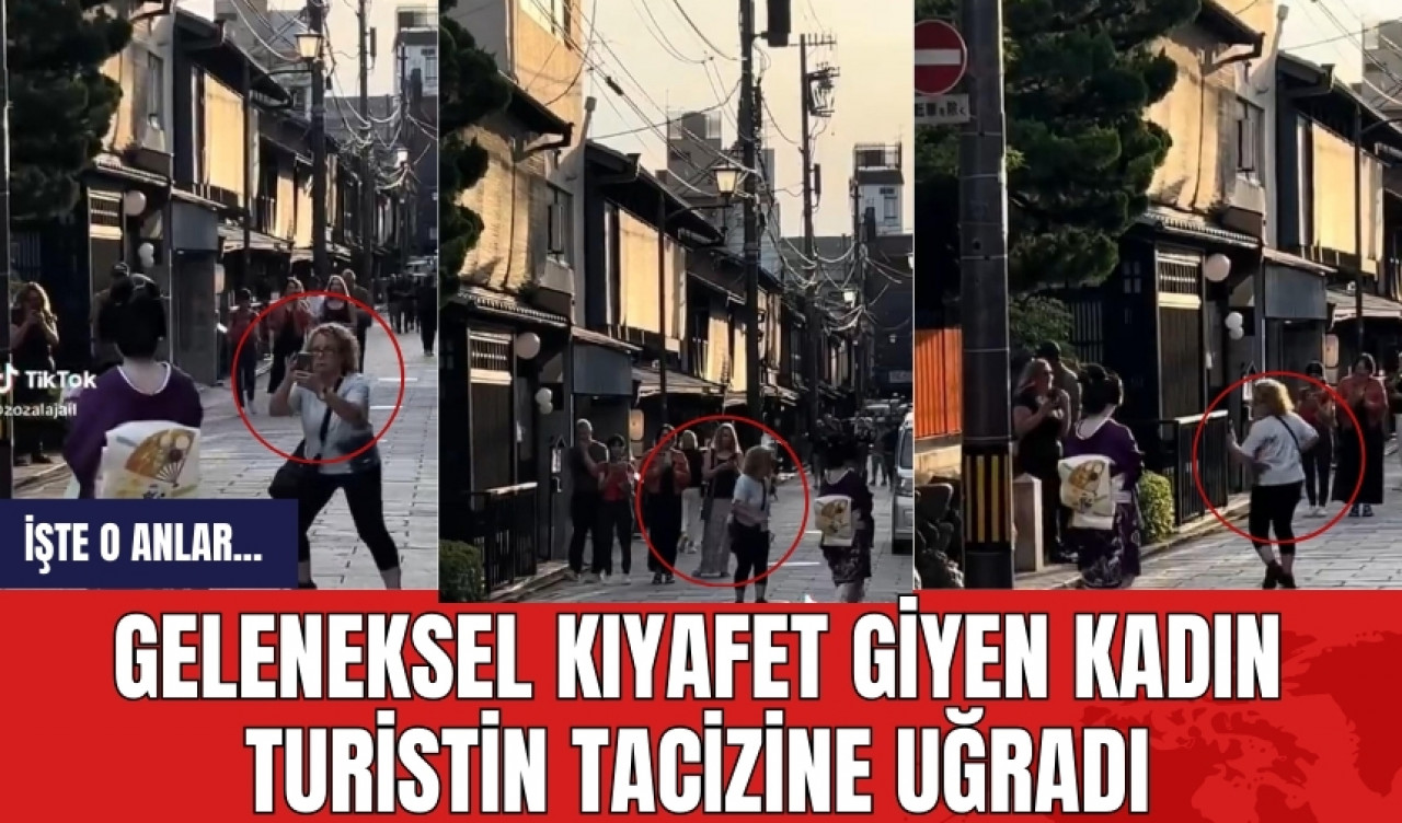 Geleneksel kıyafet giyen kadın, turistin tac*ine uğradı