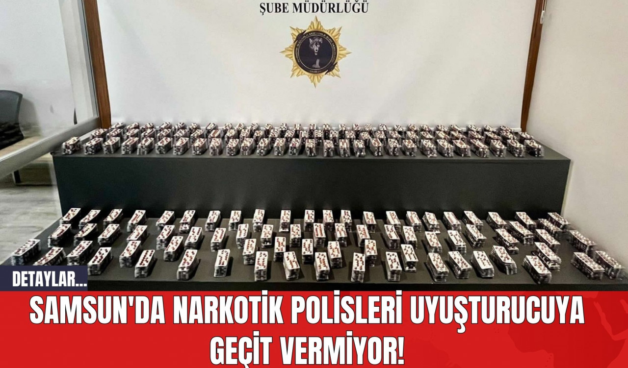 Samsun'da Narkotik Polisleri Uy*şturucuya Geçit Vermiyor!