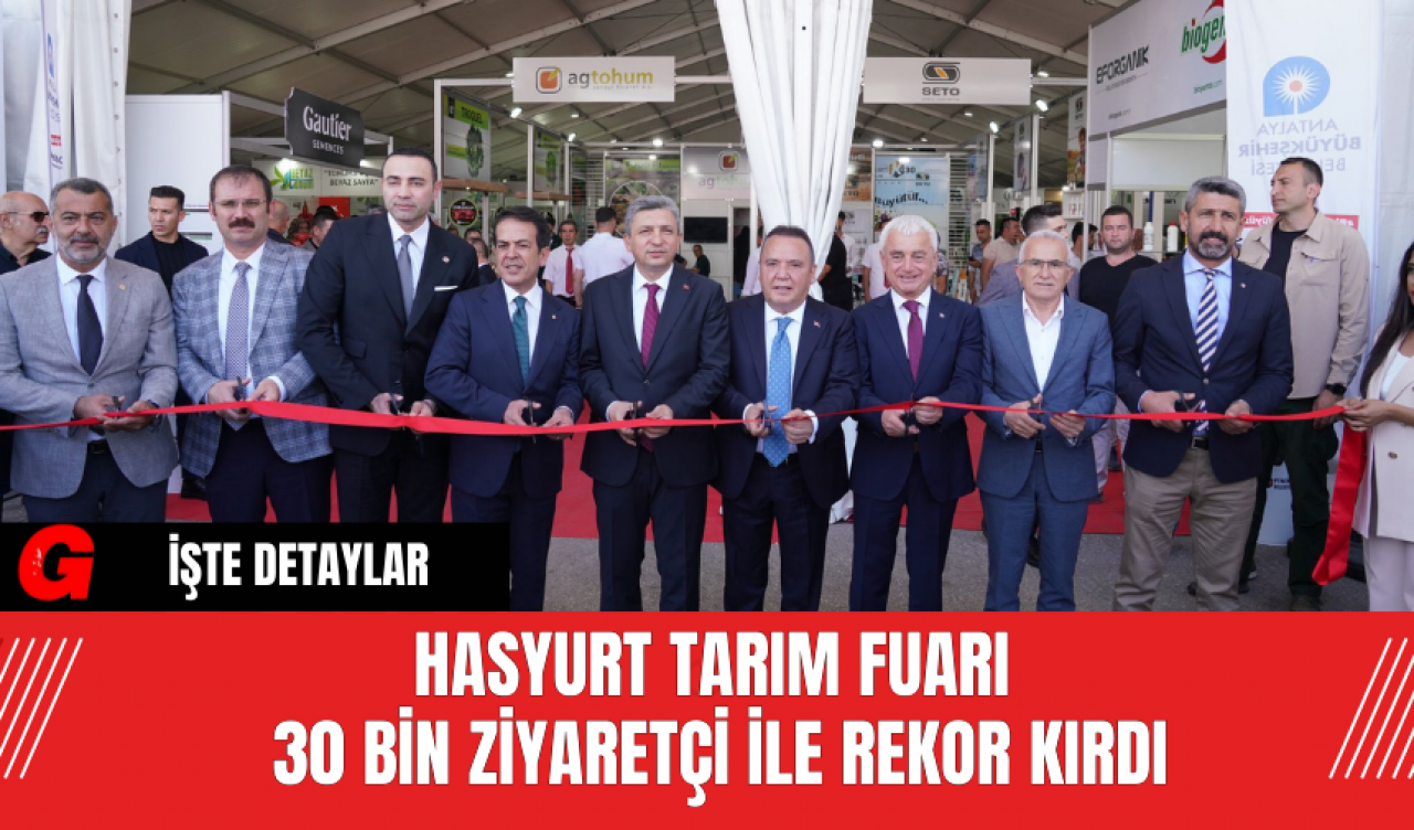 Hasyurt Tarım Fuarı 30 Bin Ziyaretçi ile Rekor Kırdı