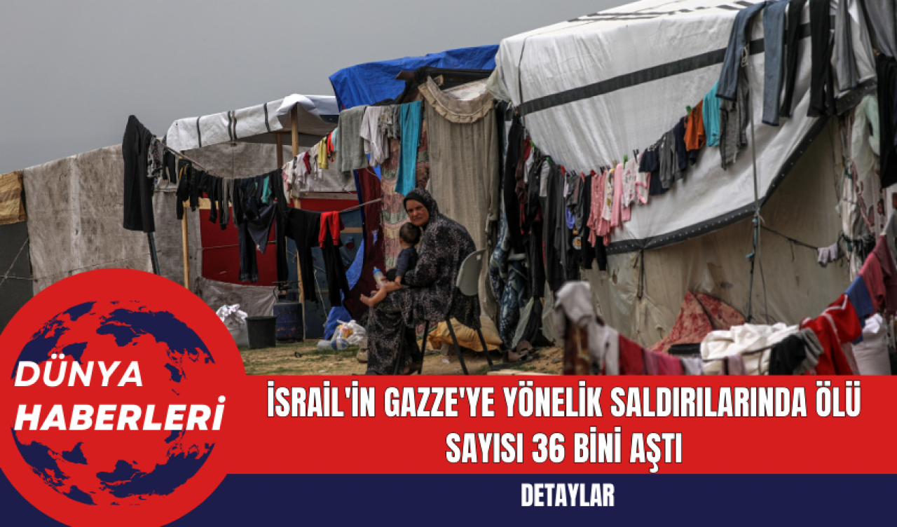 İsrail'in Gazze'ye Yönelik Saldırılarında Ölü Sayısı 36 Bini Aştı