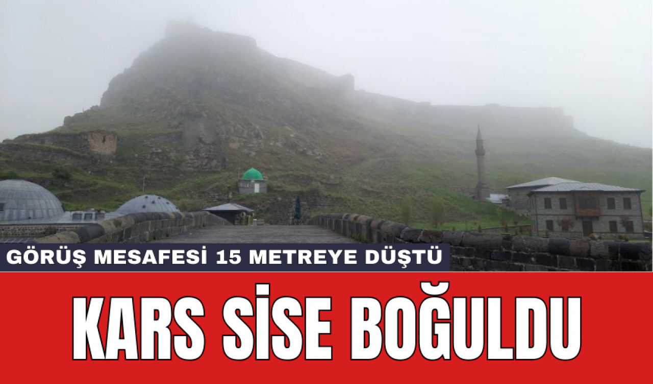 Kars sise boğuldu: Görüş mesafesi 15 metreye düştü