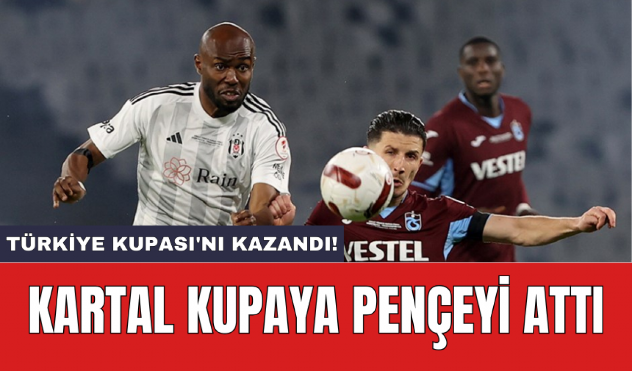 Kartal kupaya pençeyi attı