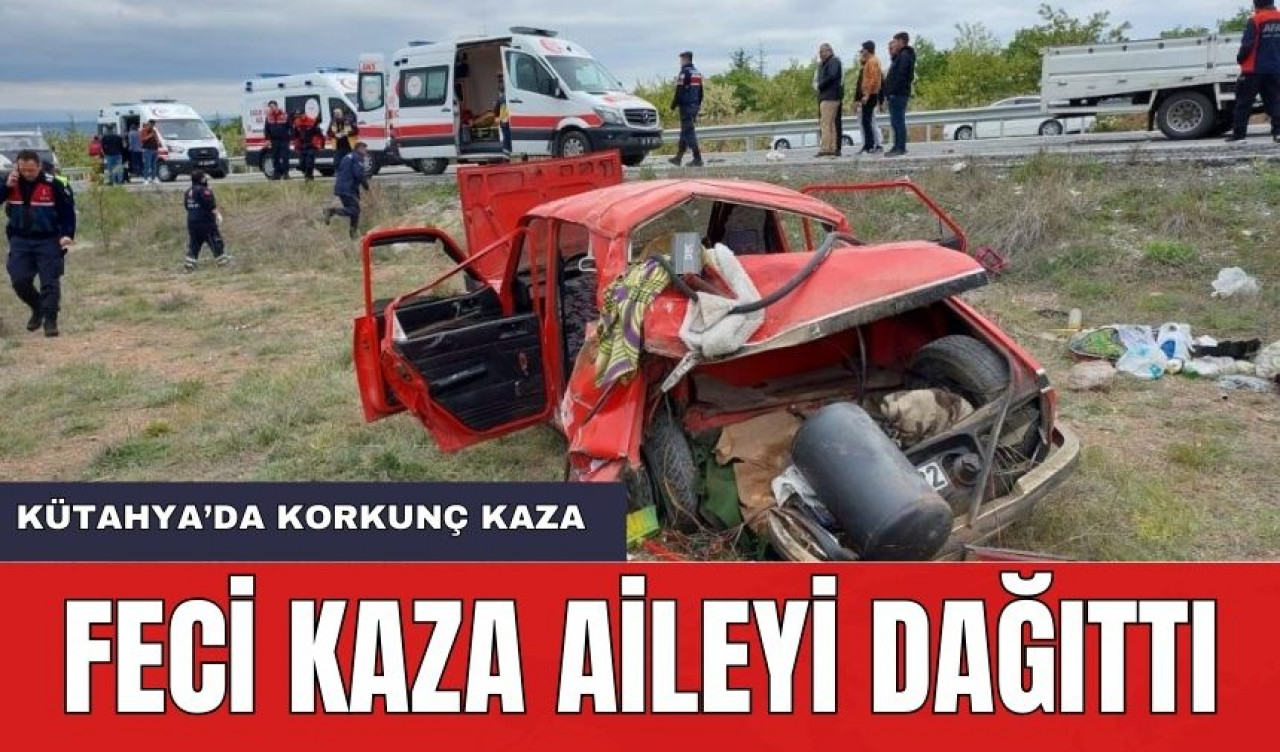 Kütahya'da Korkunç Kaza!