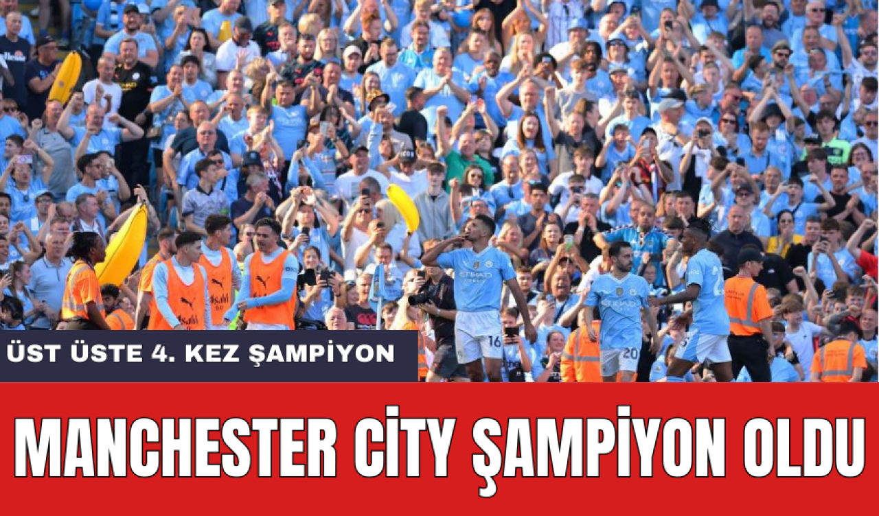 Manchester City Permier Lig Şampiyonu