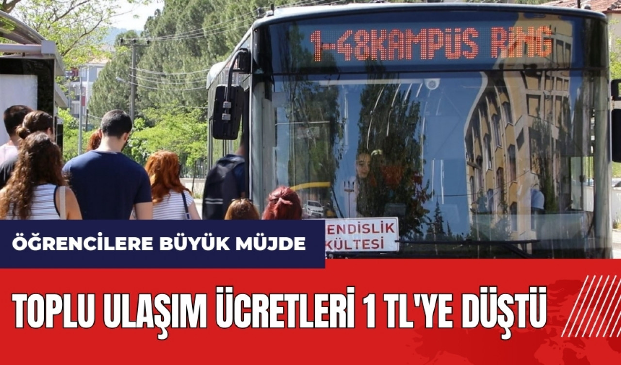 Muğla'da öğrencilere büyük müjde! Toplu ulaşım ücretleri 1 TL'ye düştü