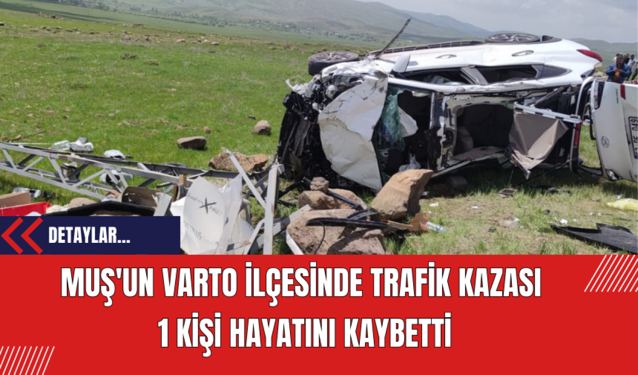 Muş'un Varto İlçesinde Trafik Kazası: 1 Kişi Hayatını Kaybetti