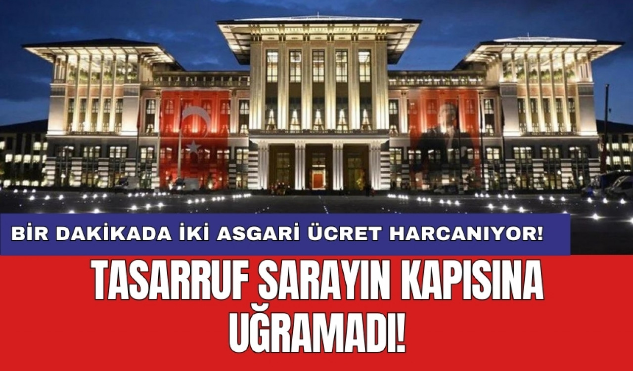 Tasarruf sarayın kapısına uğramadı