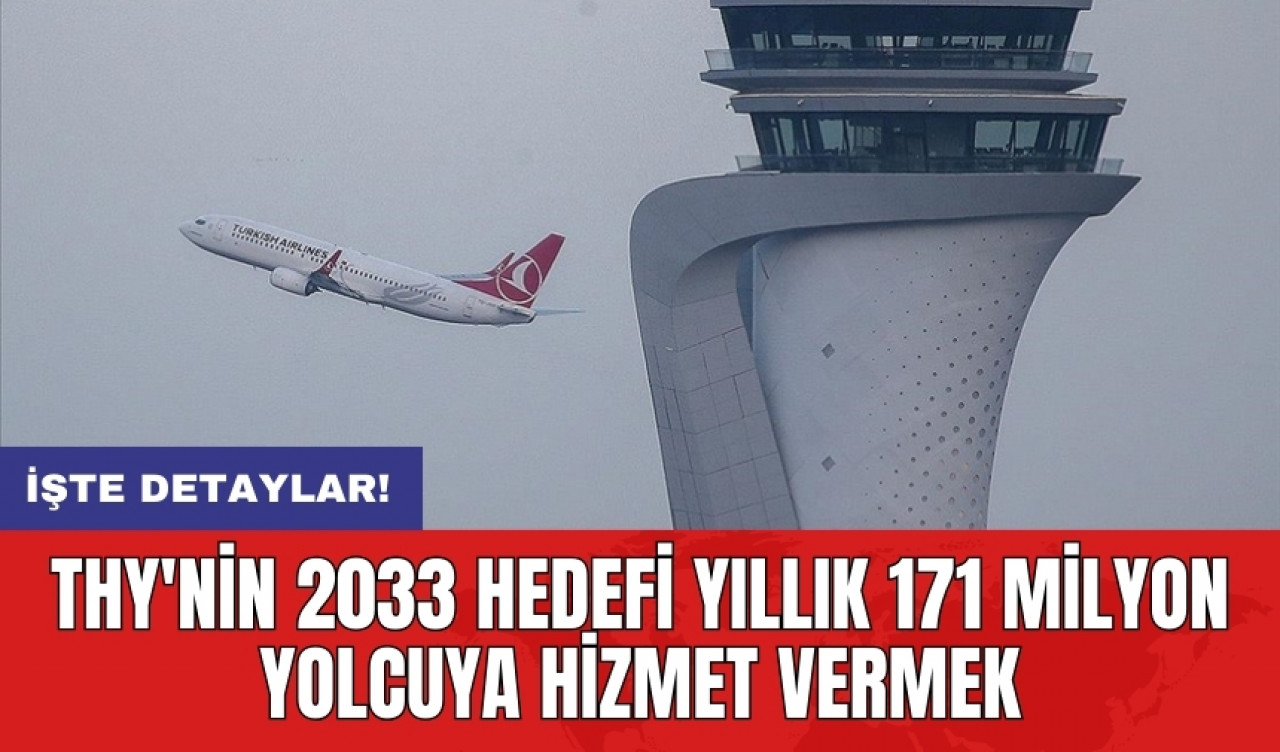 THY'nin 2033 hedefi yıllık 171 milyon yolcuya hizmet vermek