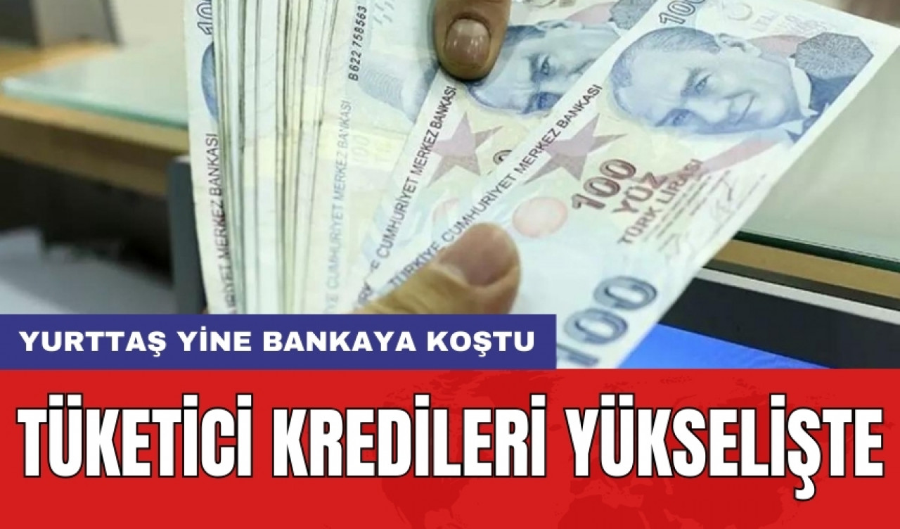 Tüketici kredileri yükselişte