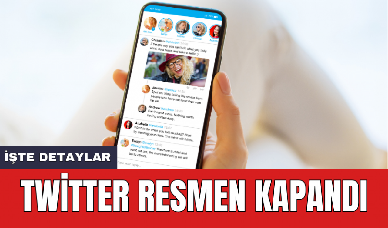 Twitter resmen kapandı