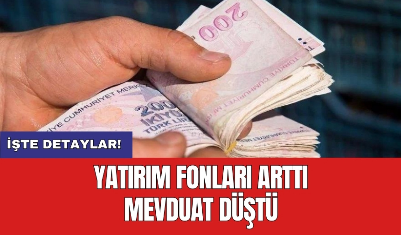 Yatırım fonları arttı mevduat düştü