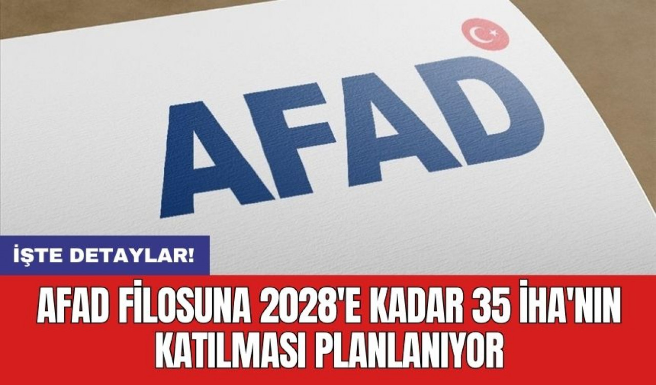 AFAD filosuna 2028'e kadar 35 İHA'nın katılması planlanıyor