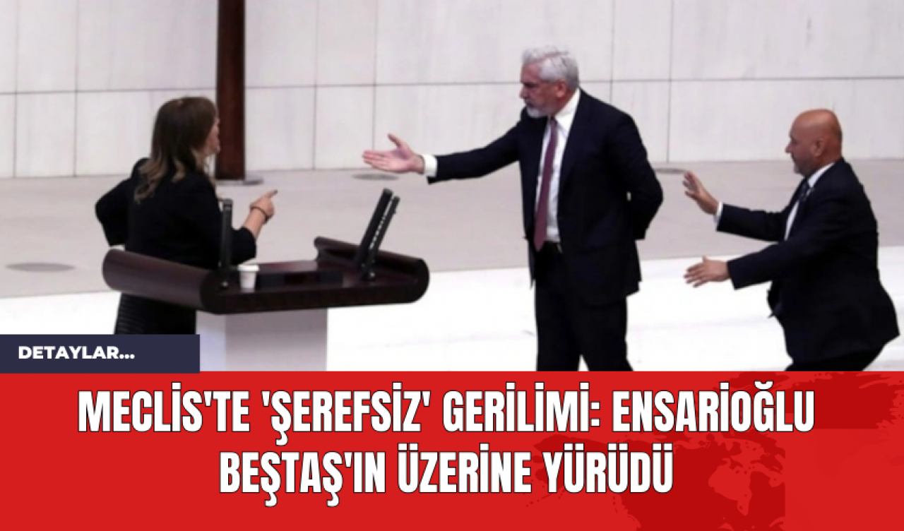 Meclis'te 'Şerefsiz' Gerilimi: Ensarioğlu Beştaş'ın Üzerine Yürüdü