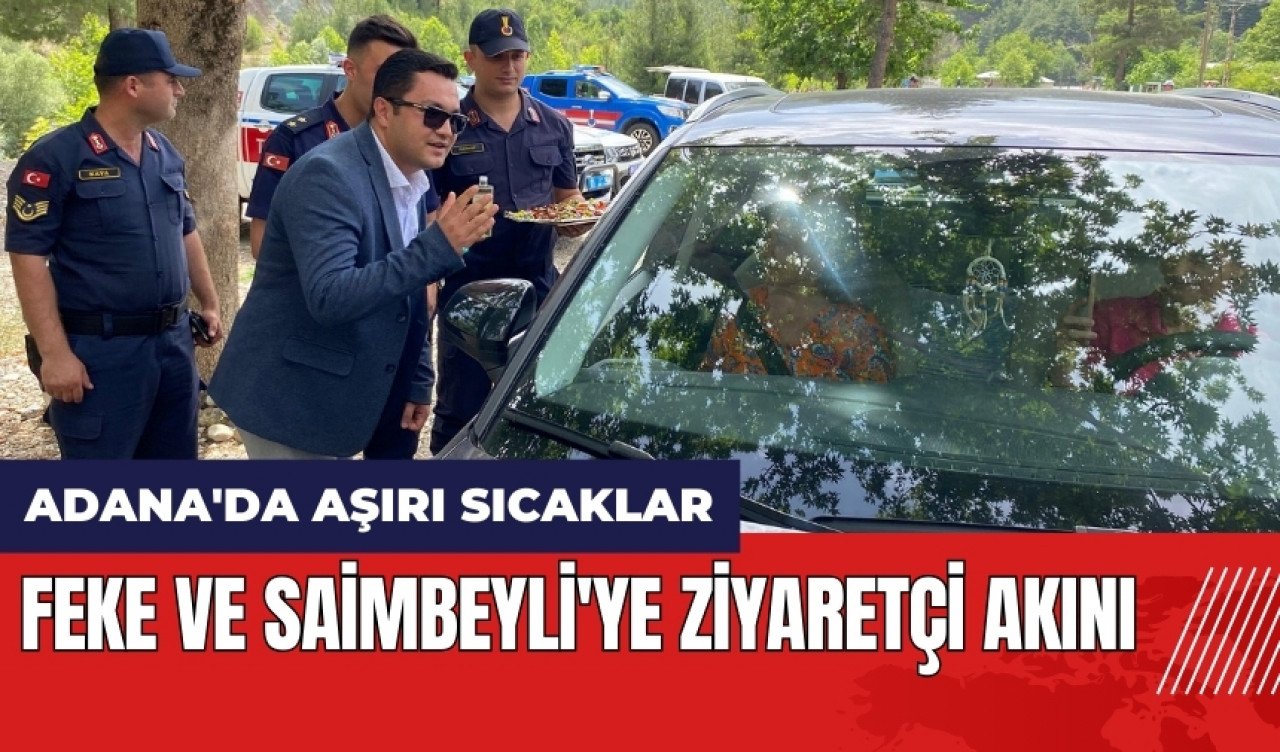 Feke ve Saimbeyli'ye ziyaretçi akını