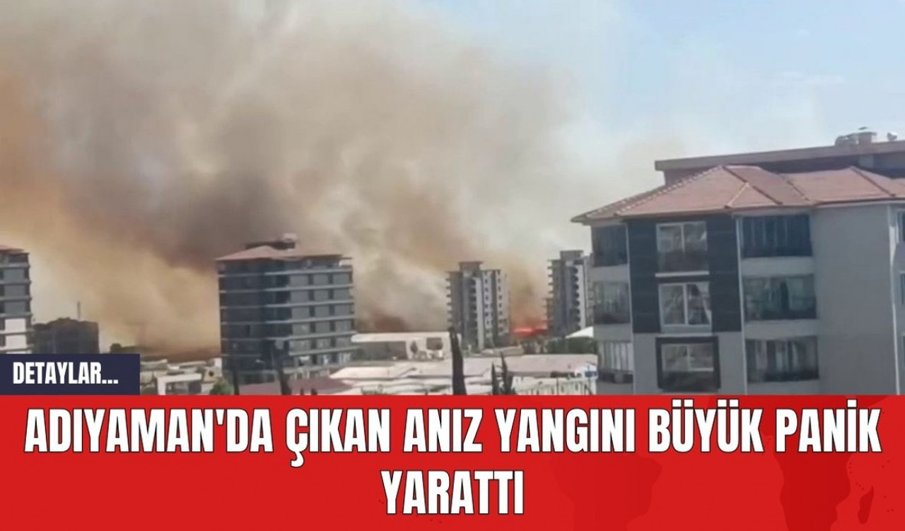 Adıyaman'da Çıkan Anız Yangını Büyük Panik Yarattı