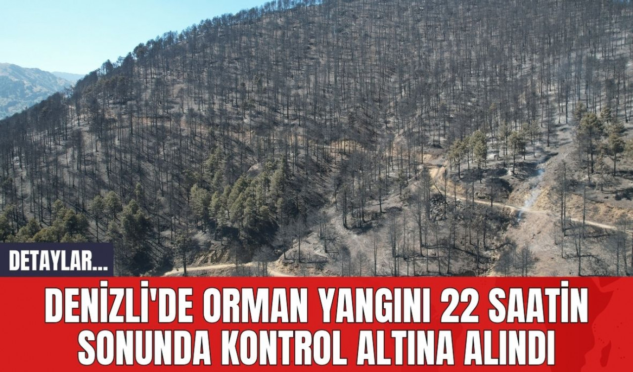 Denizli'de Orman Yangını 22 Saatin Sonunda Kontrol Altına Alındı