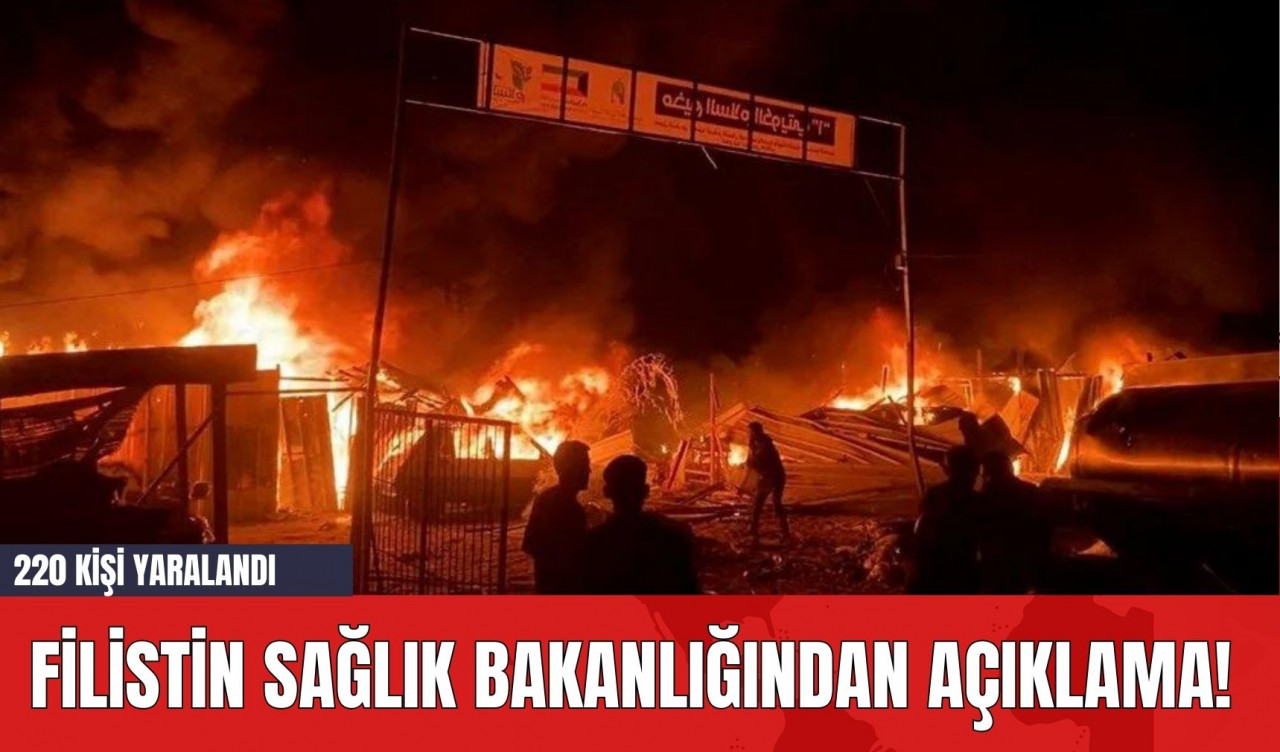 Filistin Sağlık Bakanlığından Açıklama! 220 Kişi Yaralandı