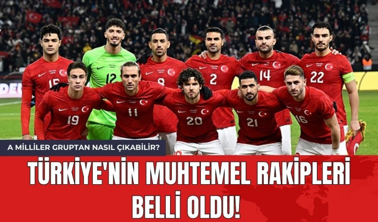 Türkiye'nin Muhtemel Rakipleri Belli Oldu! A Milliler Gruptan Nasıl Çıkabilir?