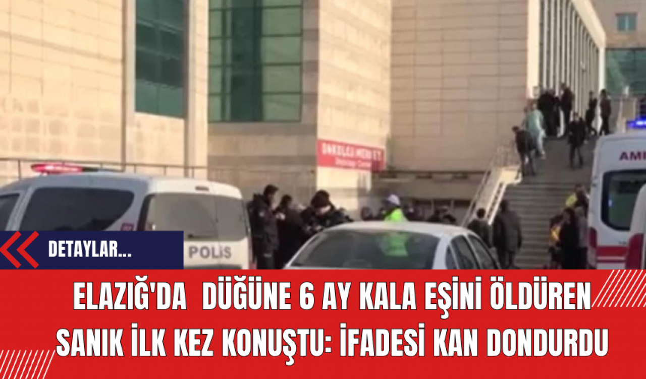 Elazığ'da düğüne 6 ay kala eşini öldüren sanık ilk kez konuştu: İfadesi kan dondurdu