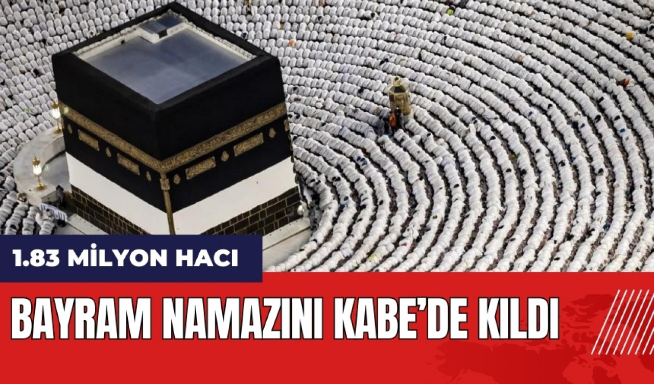 1.83 milyon hacı Kabe'de bayram namazı kıldı