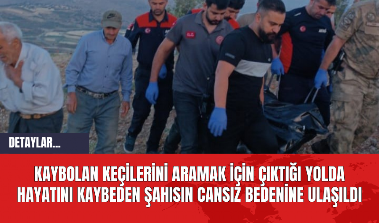 Kaybolan Keçilerini Aramak İçin Çıktığı Yolda Hayatını Kaybeden Şahısın Cansız Bedenine Ulaşıldı