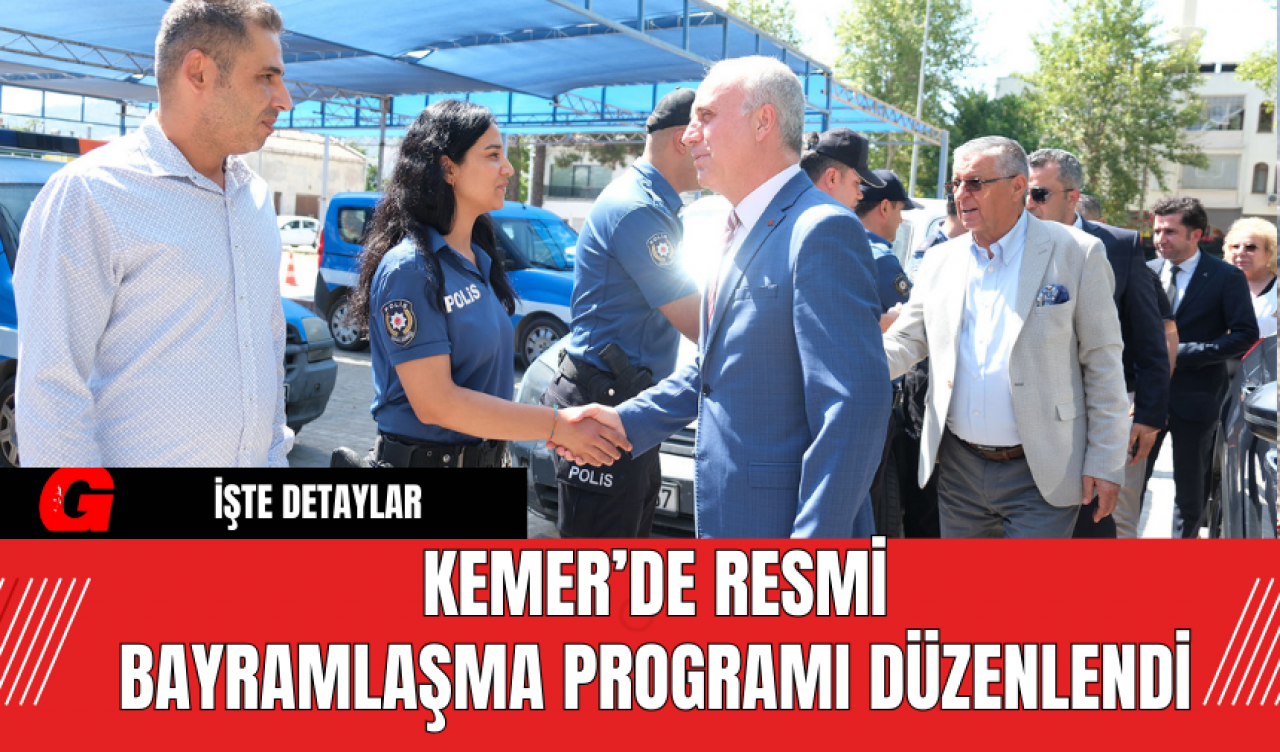 Kemer’de Resmi Bayramlaşma Programı Düzenlendi