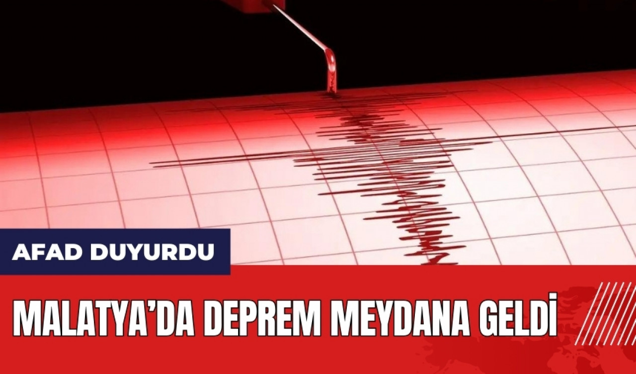 Malatya'da deprem!