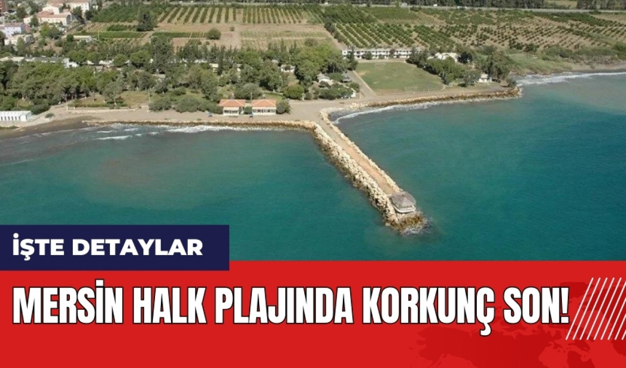 Mersin halk plajında korkunç son!