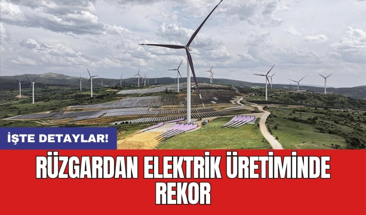 Rüzgardan elektrik üretiminde rekor