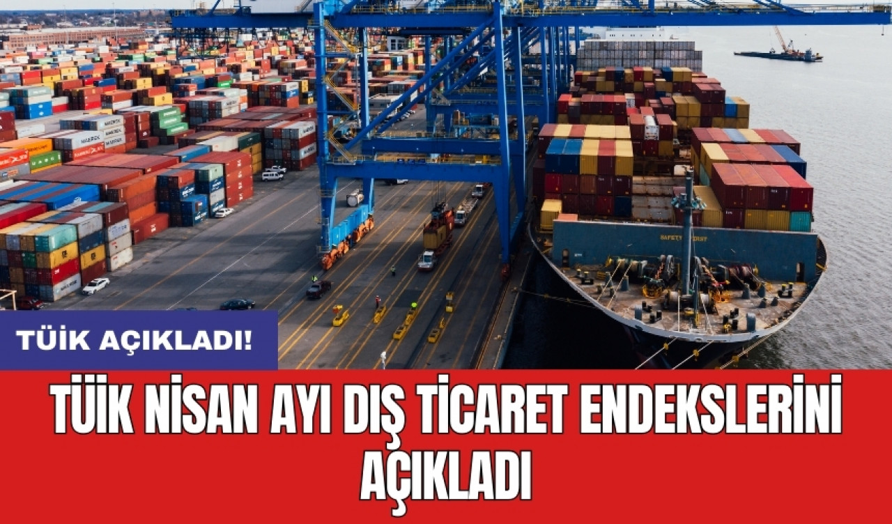 TÜİK Nisan ayı dış ticaret endekslerini açıkladı