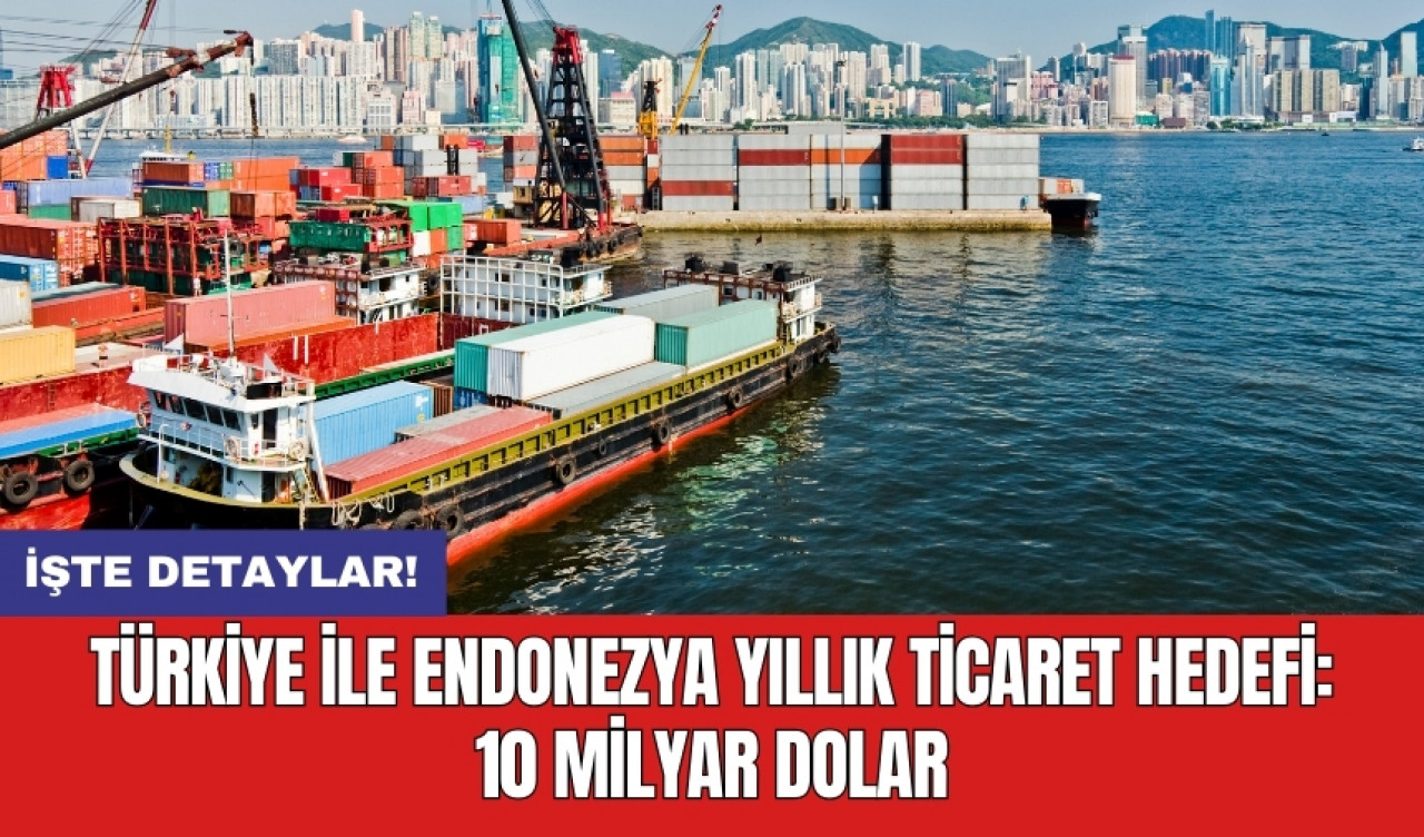 Türkiye ile Endonezya yıllık ticaret hedefi: 10 milyar dolar