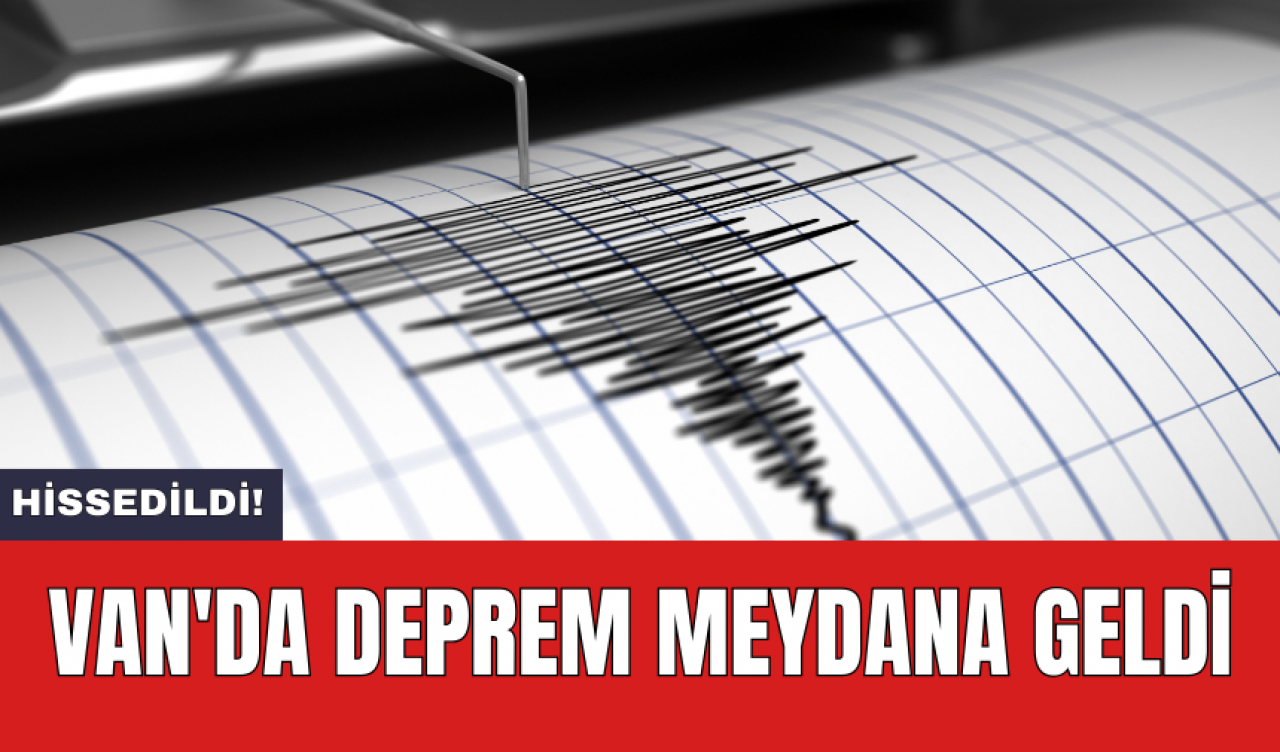 Van'da deprem meydana geldi