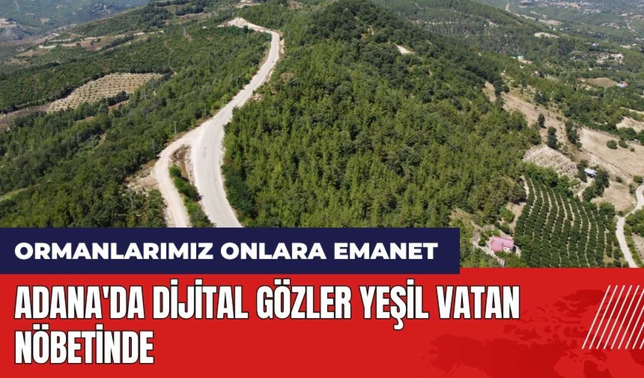 Adana'da dijital gözler yeşil vatan nöbetinde