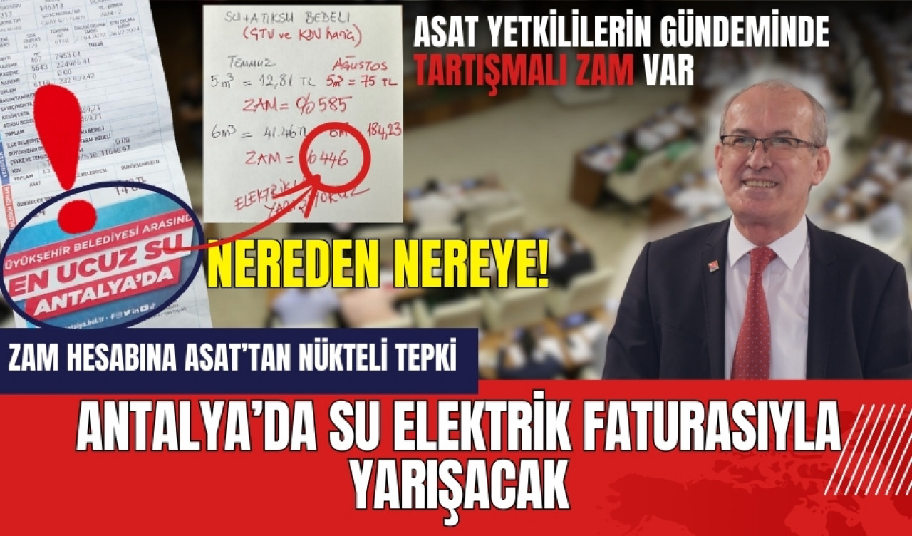 Antalya'da su elektrik faturasıyla yarışacak!