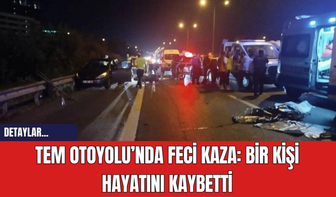 TEM Otoyolu’nda Feci Kaza: Bir Kişi Hayatını Kaybetti