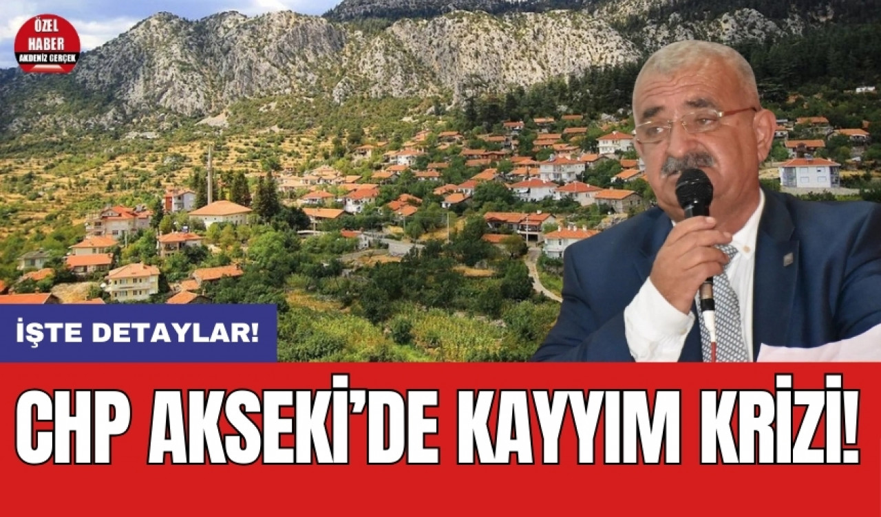 CHP Akseki'de kayyım tepkisi!