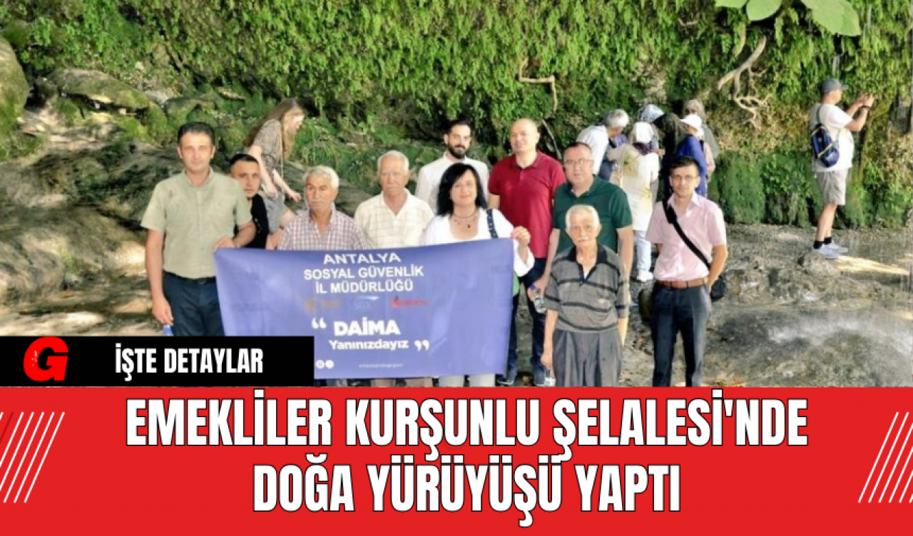 Emekliler Kurşunlu Şelalesi'nde Doğa Yürüyüşü Yaptı