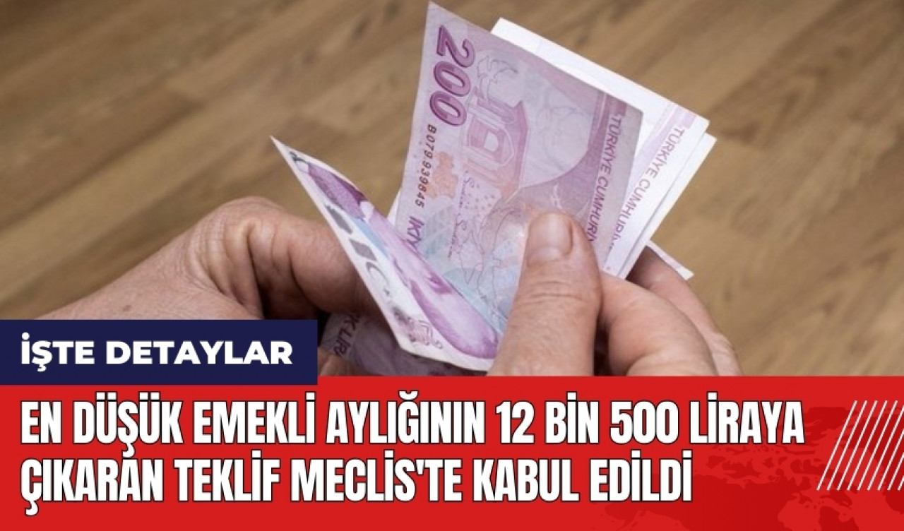 Emekli aylığı artış teklifi Meclis'te kabul edildi