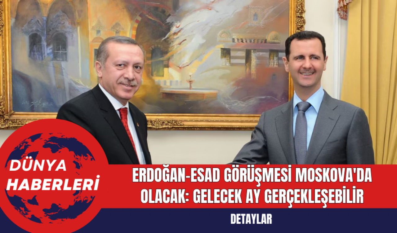 Erdoğan-Esad Görüşmesi Moskova'da Olacak: Gelecek Ay Gerçekleşebilir