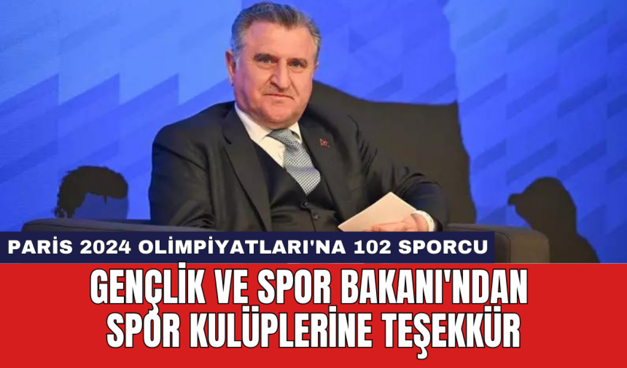 Gençlik ve Spor Bakanı'ndan spor kulüplerine teşekkür