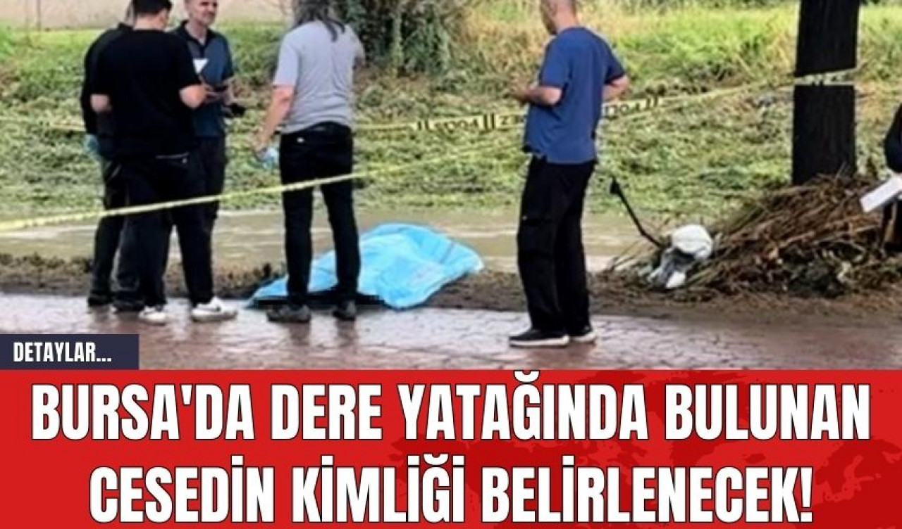 Bursa'da Dere Yatağında Bulunan Cese*in Kimliği Belirlenecek!