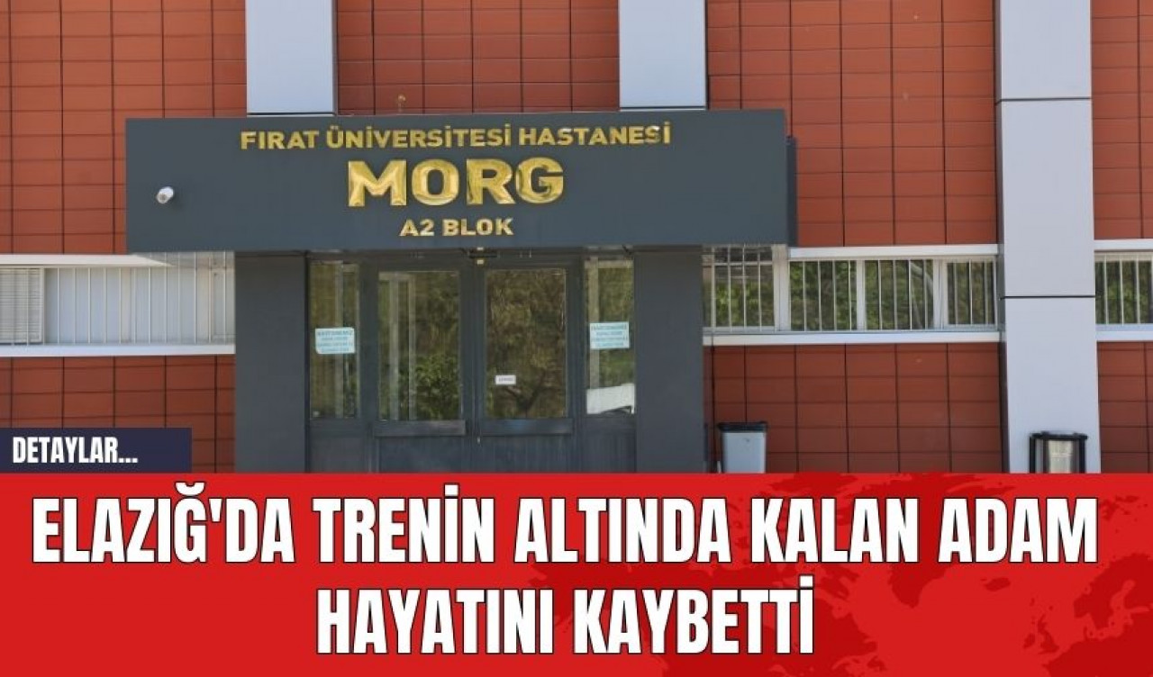 Elazığ'da Trenin Altında Kalan Adam Hayatını Kaybetti