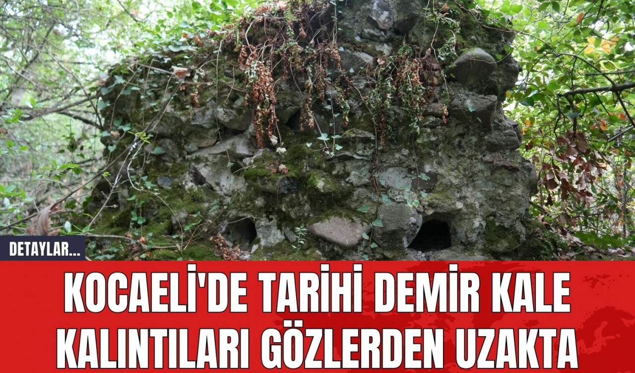 Kocaeli'de Tarihi Demir Kale Kalıntıları Gözlerden Uzakta