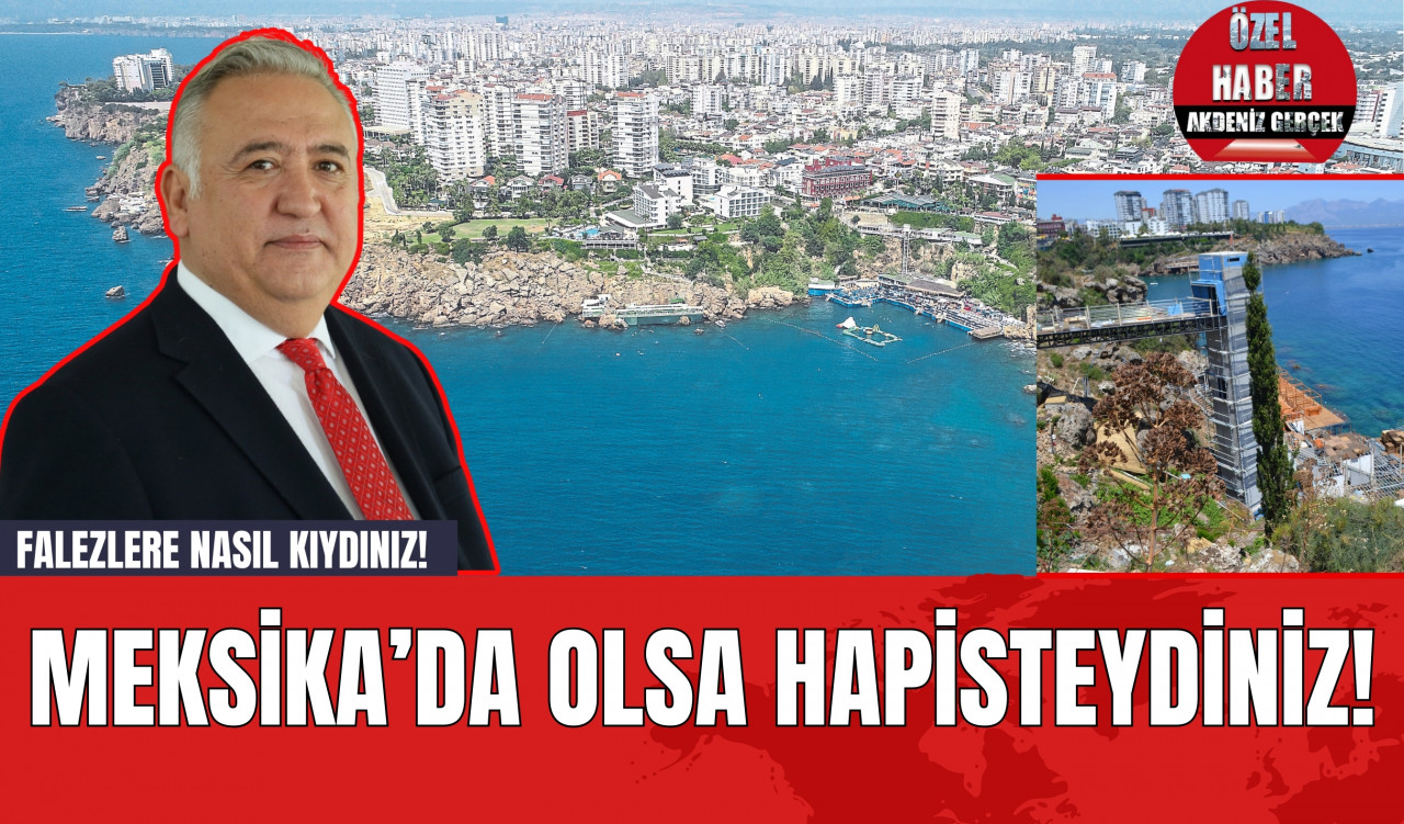 Falezlere nasıl kıydınız! Meksika’da olsa hapisteydiniz!