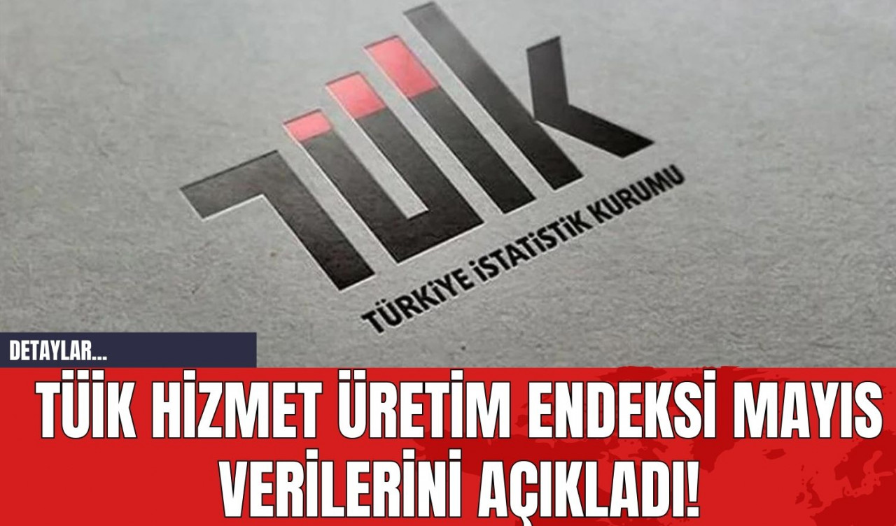 TÜİK Hizmet Üretim Endeksi Mayıs Verilerini Açıkladı!