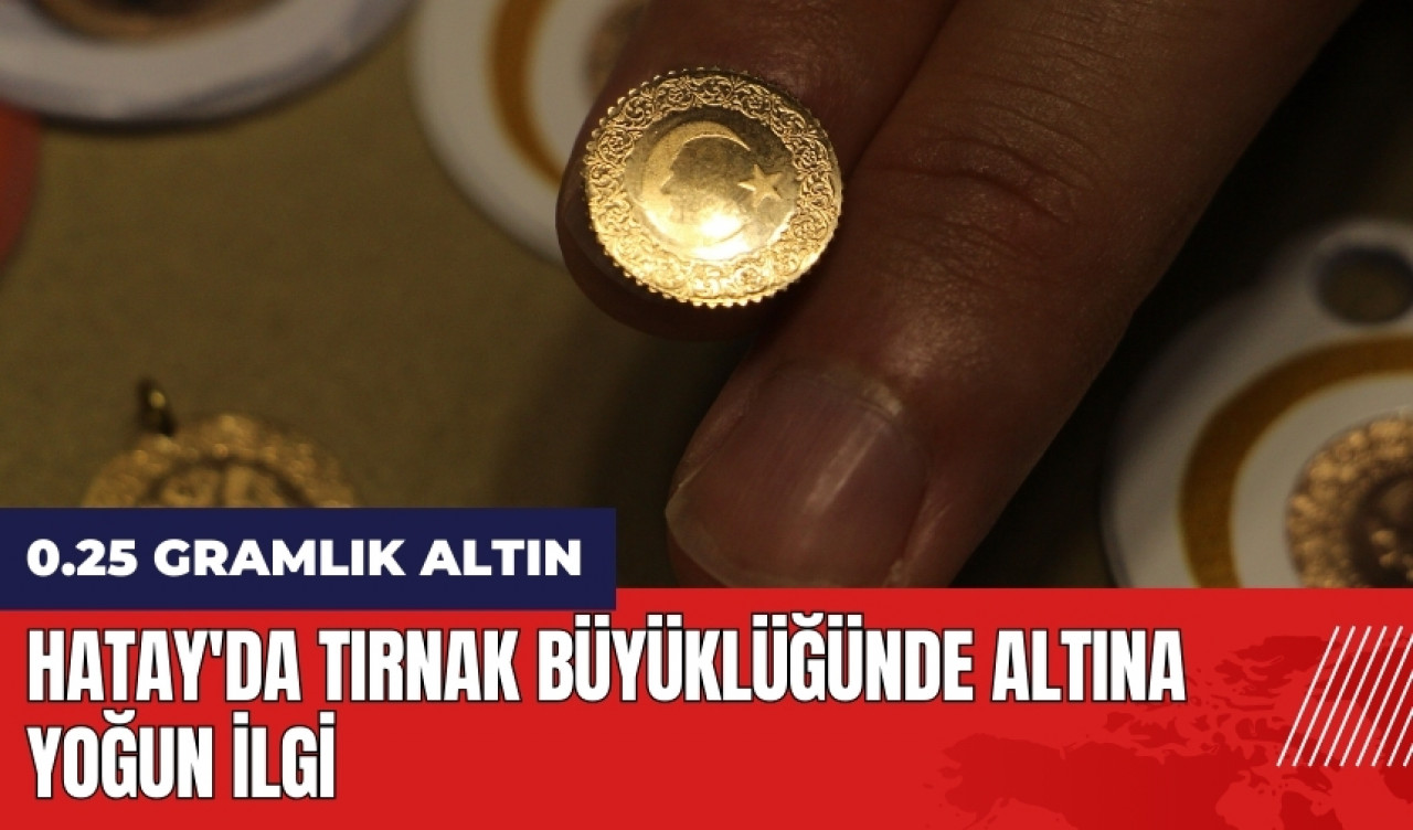 Hatay'da tırnak büyüklüğünde altına yoğun ilgi