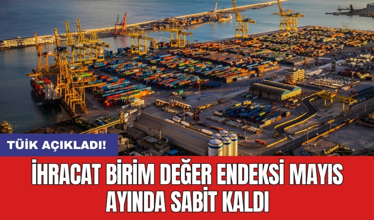 İhracat birim değer endeksi mayıs ayında sabit kaldı