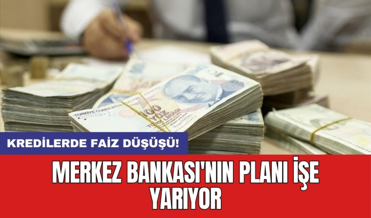 Kredilerde faiz düşüşü: Merkez Bankası'nın planı işe yarıyor